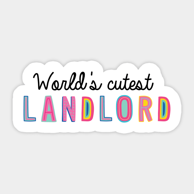 Landlord Gifts | World's cutest Landlord Sticker by BetterManufaktur